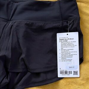 lululemon athletica Black Speed Up LR Shorts